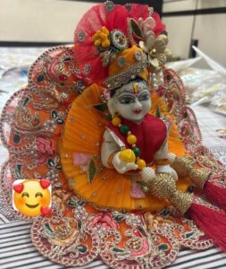 Laddu Gopal Ji Heavy Poshak Dress Showpiece