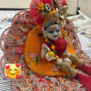 Laddu Gopal Ji Heavy Poshak Dress Showpiece