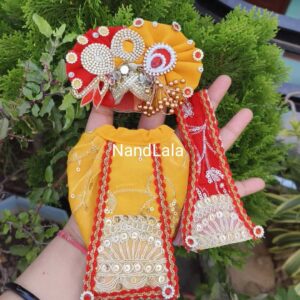 Laddu Gopal Ji Dress Set | 4 Inch Lahnga and Dhoti Combo |  Poshak for Thakur Ji