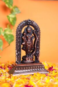 Divine Ram Lalla Idol – Premium Copper Finish Zinc Murti | 5.5 Inch