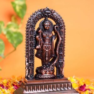 Divine Ram Lalla Idol – Premium Copper Finish Zinc Murti | 5.5 Inch